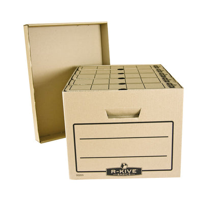 Archive box FELLOWES, with lid, 260 x 415 x 325 mm, brown