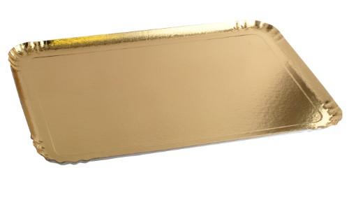 Disposable trays CATERING, gold color, 34x25 cm, 25 pcs.