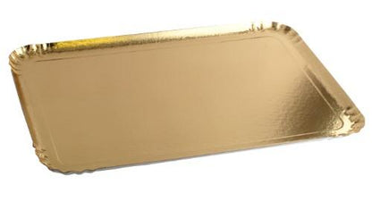 Disposable trays CATERING, gold color, 34x25 cm, 25 pcs.
