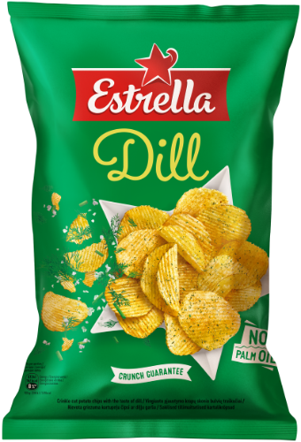 ESTRELLA chips, with dill, 130 g