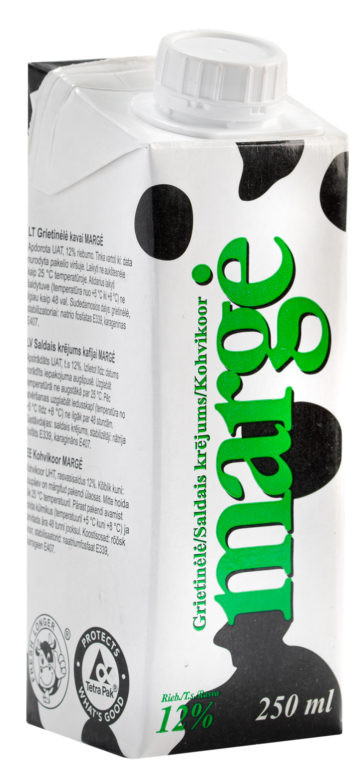 Cream Margė 12% 250ml