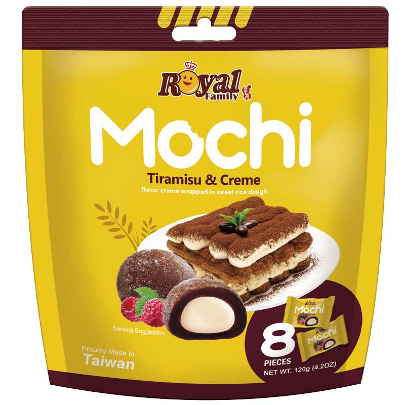 Močiai ROYAL FAMILY, tiramisu skonio, 120 g