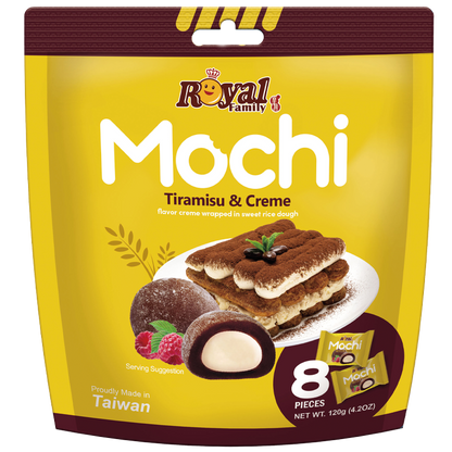 Močiai ROYAL FAMILY, tiramisu skonio, 120 g