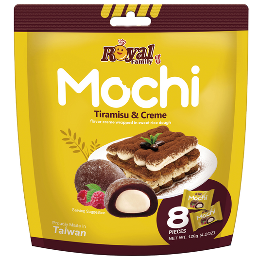 Mochi ROYAL FAMILY, tiramisu flavor, 120 g