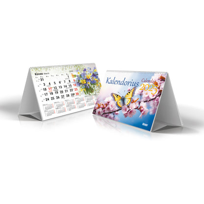 Triangular desk calendar TENT 2026, 210 x 185 mm