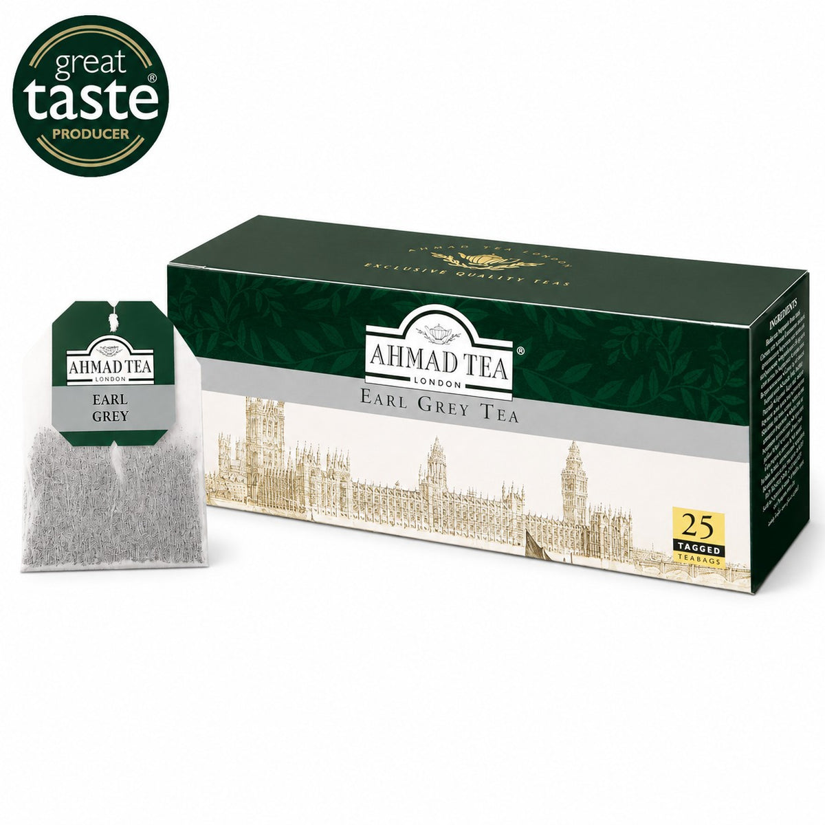 Arbata AHMAD EARL GREY, maišeliuose 25vnt x 2g