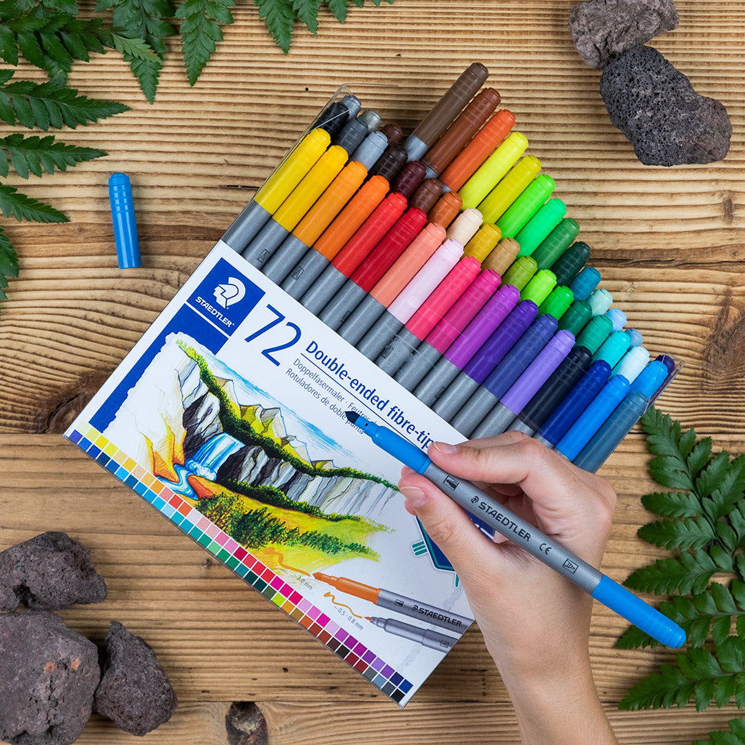 STAEDTLER felt-tip pens, double-sided, 72 pcs.