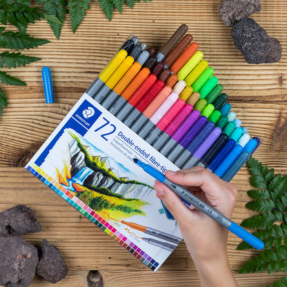 STAEDTLER felt-tip pens, double-sided, 72 pcs.