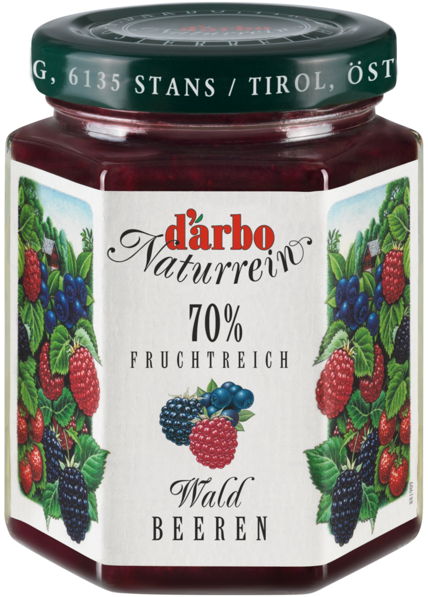 Miško uogų džemas D'ARBO, 70%, 200 g