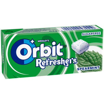 Kramtomoji guma ORBIT becukrė mėtų skonio, refreshers, 15,6 g