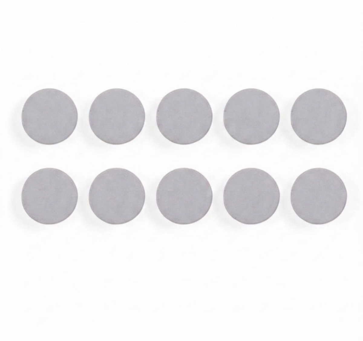 Baltosios lentos magnetai BI-OFFICE 30 mm, 10 vnt., ypač stiprūs, pilka sp.