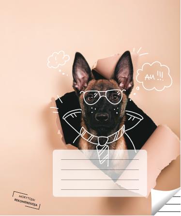Ruled notebook, for grades 3-4, 12 pages. Inner pages weight – 90 g/m2. With rules and games.