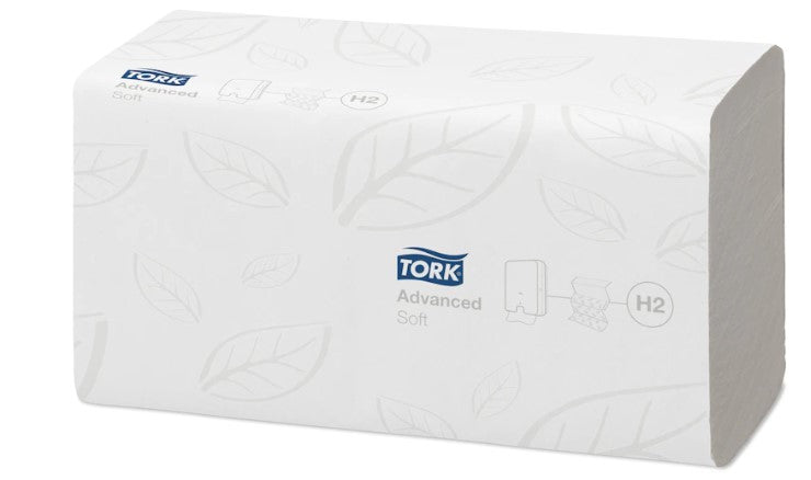 Popieriniai rankšluoščiai TORK H2 Xpress Multifold Soft, 2 sl., baltos sp., 180 serv., 120398