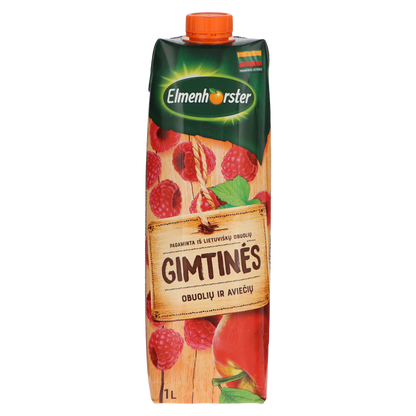 Obuolių ir aviečių gėrimas ELMENHORSTER Gimtinės, 30%, 1 l