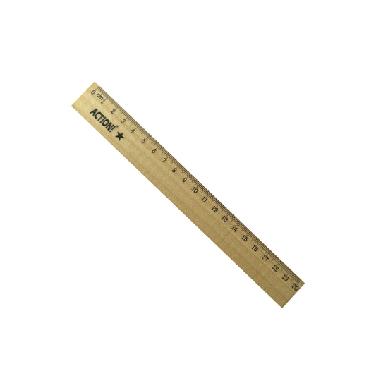 Medinė liniuotė 20cm