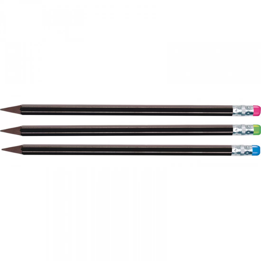HB pencils, made without wood, with eraser