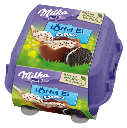 Chocolate eggs MILKA with Oreo and a spoon, 128 g