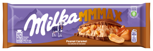 Chocolate MILKA PEANUT &amp; CARAMEL, 276 g