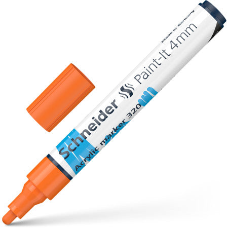 Acrylic marker SCHNEIDER Paint-it 320, 4 mm, orange