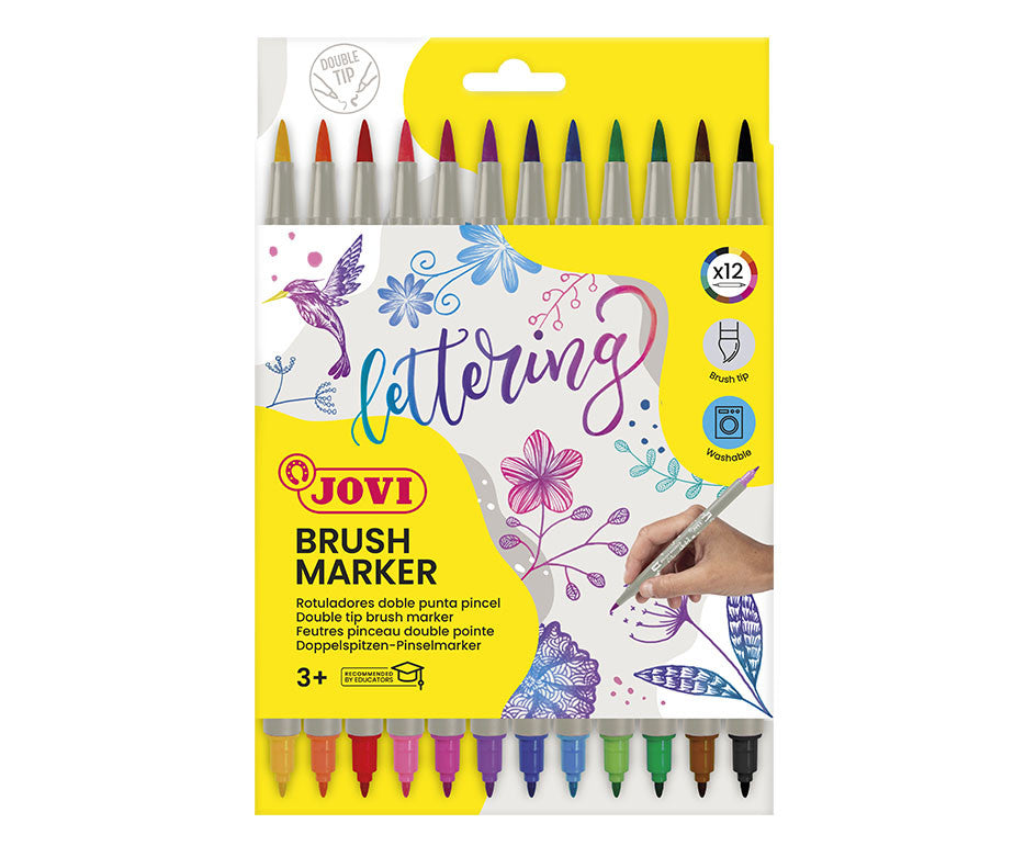 Double-sided felt-tip pens JOVI 12-color set