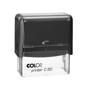 COLOP Printer C50 stamp, black body, clear pad