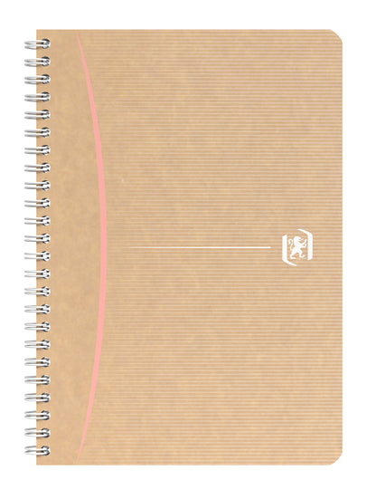 Notebook with spiral OXFORD Touareg, A5, recycled paper, 90 sheets, with squares