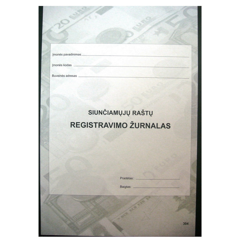 Journal of sent letters