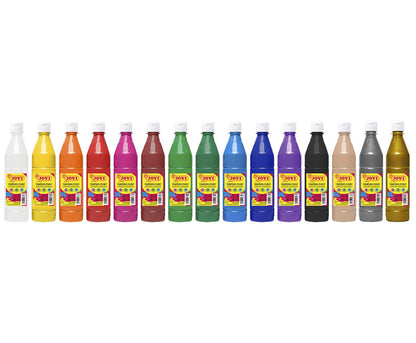 Tempera paint in a bottle JOVI, 500 ml, dark blue color.