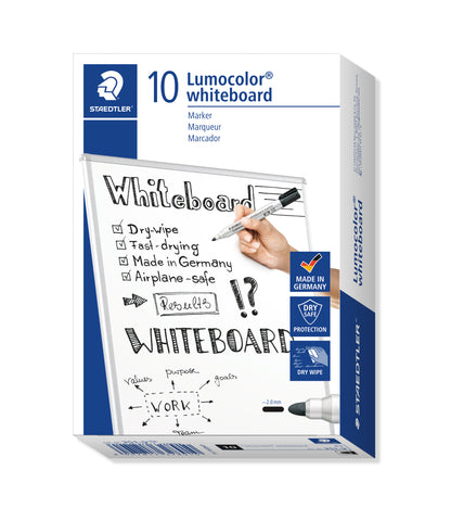 Žymeklis baltai lentai STAEDTLER LUMOCOLOR 351, 2 mm, JUODA