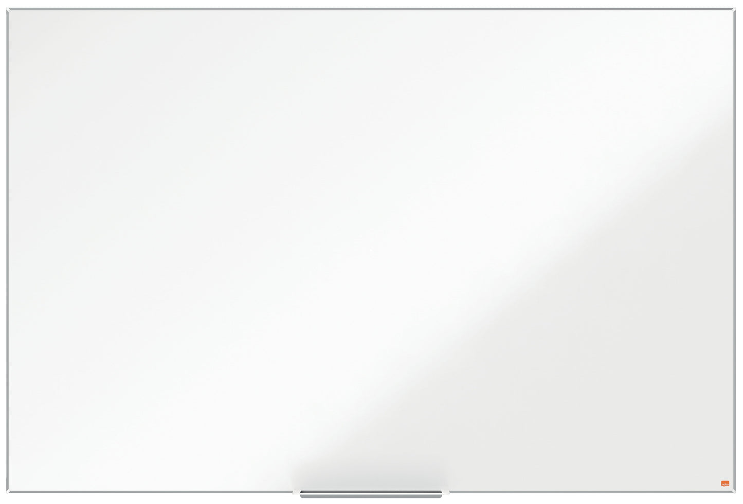 Enamelled white magnetic board NOBO Impression Pro, 180x120 cm, aluminum frame