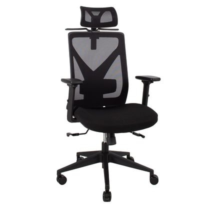 Vadovo kėdė OFFICE4YOU MIKE, plastikinis pagrindas, juoda sp.
