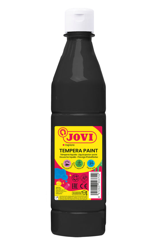 Liquid gouache in a bottle JOVI, 500 ml, black color