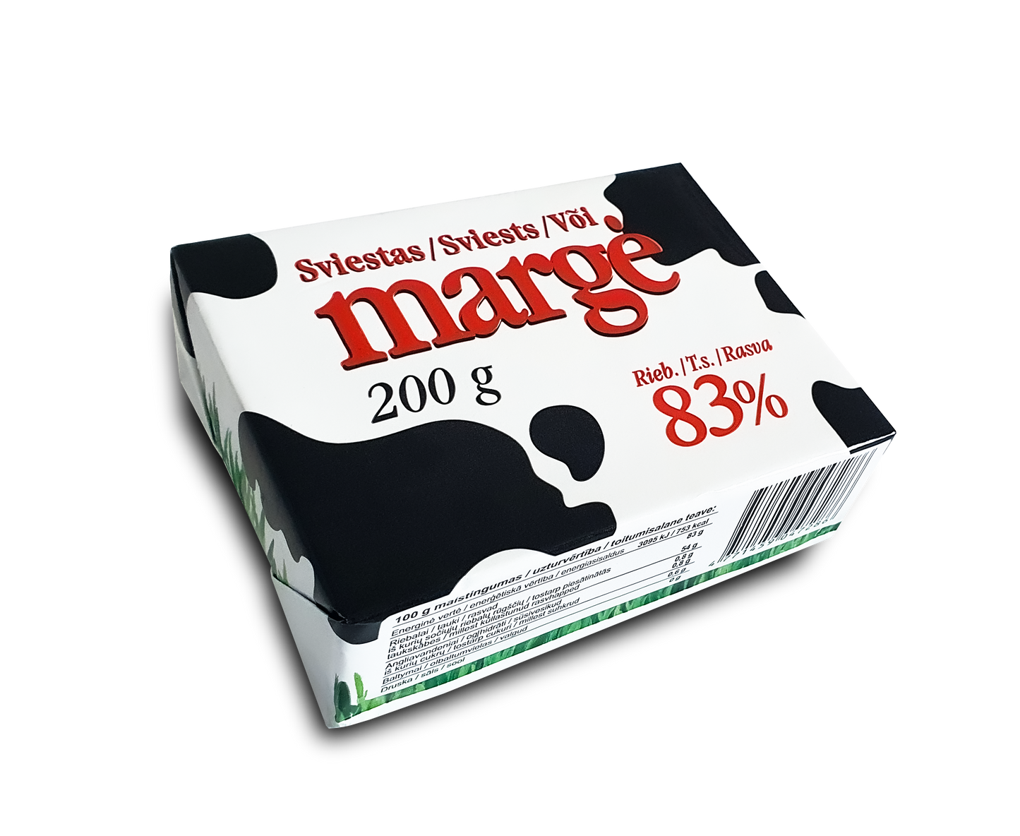 Butter MARGĖ, 83%, 200 g