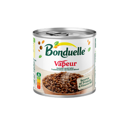 Garuose ruošti lęšiai BONDUELLE VAPEUR, 425 ml