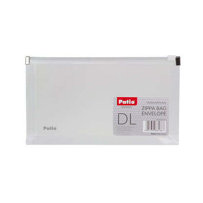 Folder (envelope) PATIO with zipper, DL, transparent