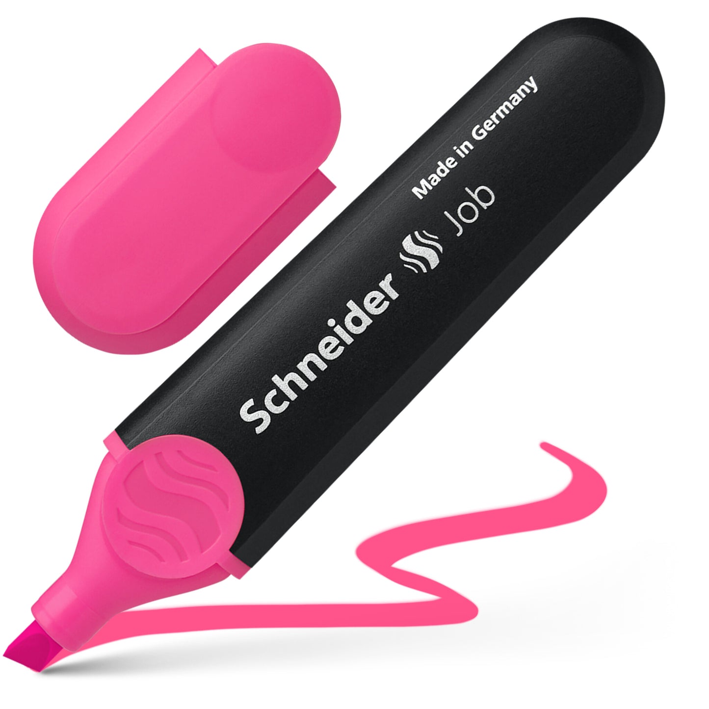 Text marker SCHNEIDER JOB, 1-5 mm, pink.