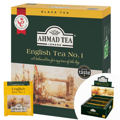 Black tea AHMAD Alu ENGLISH TEA N1, 100 x 2 g tea bags