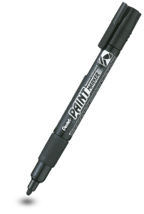 Permanentinių žymeklių rinkinys PENTEL, 4 mm, 4 vnt.