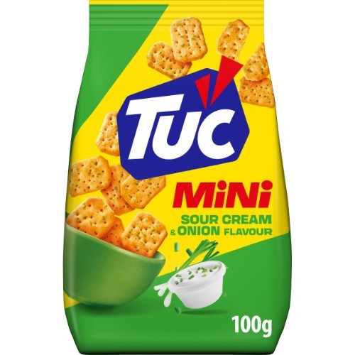 Krekeriai TUC Mini, su grietine ir svogūnu, 100 g