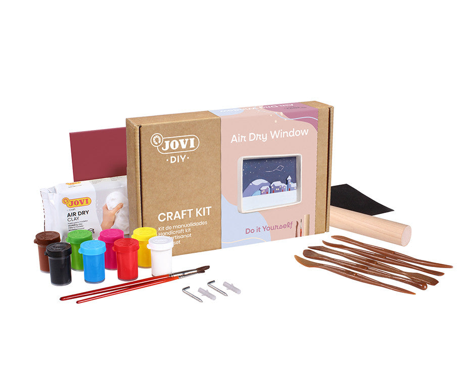 JOVI DIY clay modeling kit WINDOW with self-drying clay
