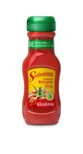 Pomidorų kečupas SUSLAVIČIAUS, Klasikinis, 500g