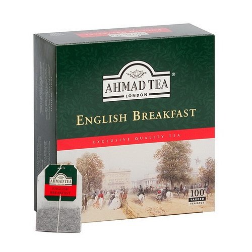 Black tea AHMAD ENGLISH BREAKFAST, in bags, 100 pcs x 2 g