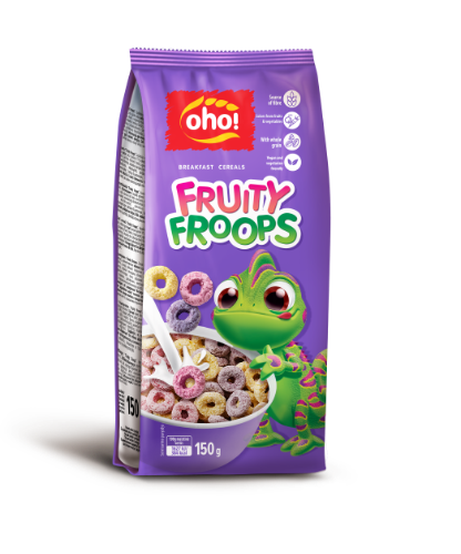 Sausi pusryčiai OHO Fruity froops, 150 g