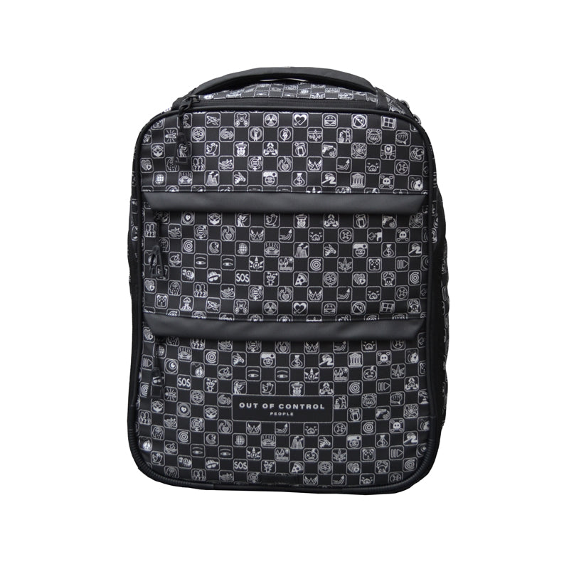 Shaped backpack ICONS collection OUT OF CONTROL PEOPLE, 27 liter capacity