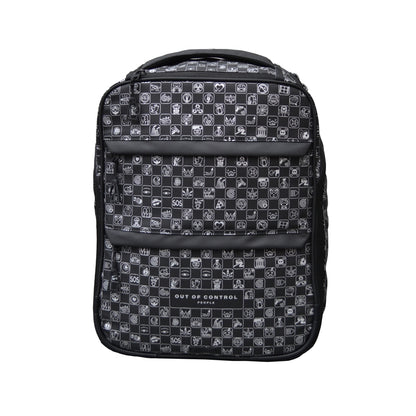 Shaped backpack ICONS collection OUT OF CONTROL PEOPLE, 27 liter capacity