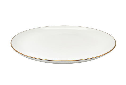 Lėkštė Gold, porcelianas, D 21 cm, vnt