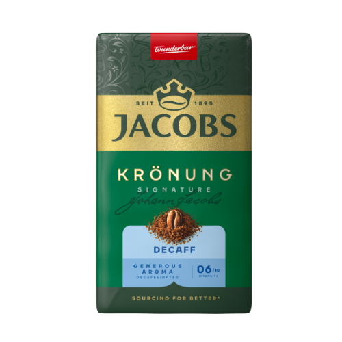 Coffee JACOBS KRONUNG Entkoffeiniert, ground, decaffeinated, 250 g