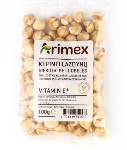 Roasted hazelnuts ARIMEX, without shell, 100 g