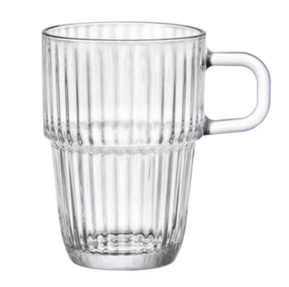 Puodelis BARSHINE, stiklas, 315 ml, H 11,2 cm, D 10,9 cm, vnt