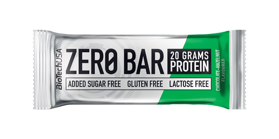 Baltyminis batonėlis BioTechUSA  Zero Bar, šokoladinis, su lazdyno riešutais, 50 g